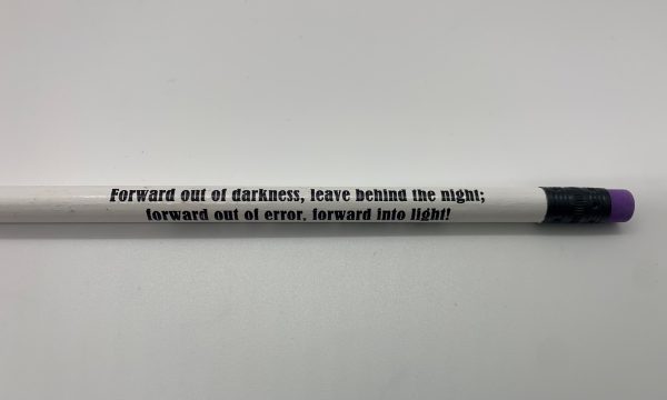 "Forward out of darkness..." White Pencil
